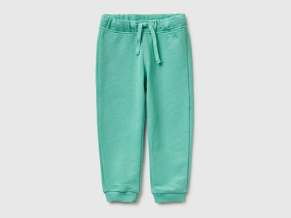 Benetton Aqua Girls Sweatpants in Organic Cotton SKU: 3J70GF01N_13D Image 01