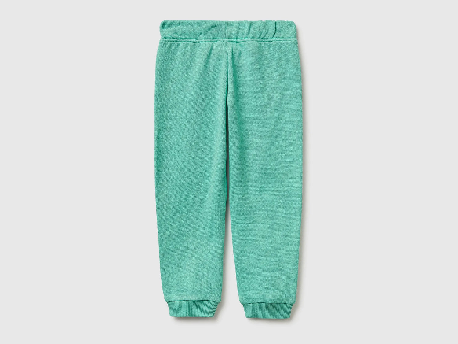Benetton Aqua Girls Sweatpants in Organic Cotton SKU: 3J70GF01N_13D Image 02