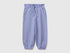 Benetton Violet Girls Organic Cotton Fleece Joggers SKU: 3J70GF05I_19J Image 01