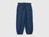 Benetton Blue Girls Organic Cotton Fleece Joggers SKU: 3J70GF05I_355 Image 01