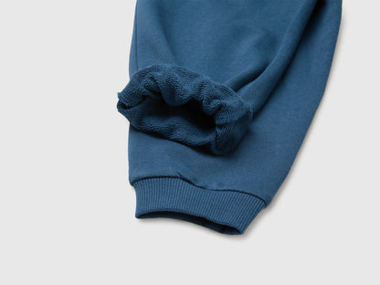 Benetton Dark Blue Boys Fleece Joggers SKU: 3J70GF05J_37T Image 03