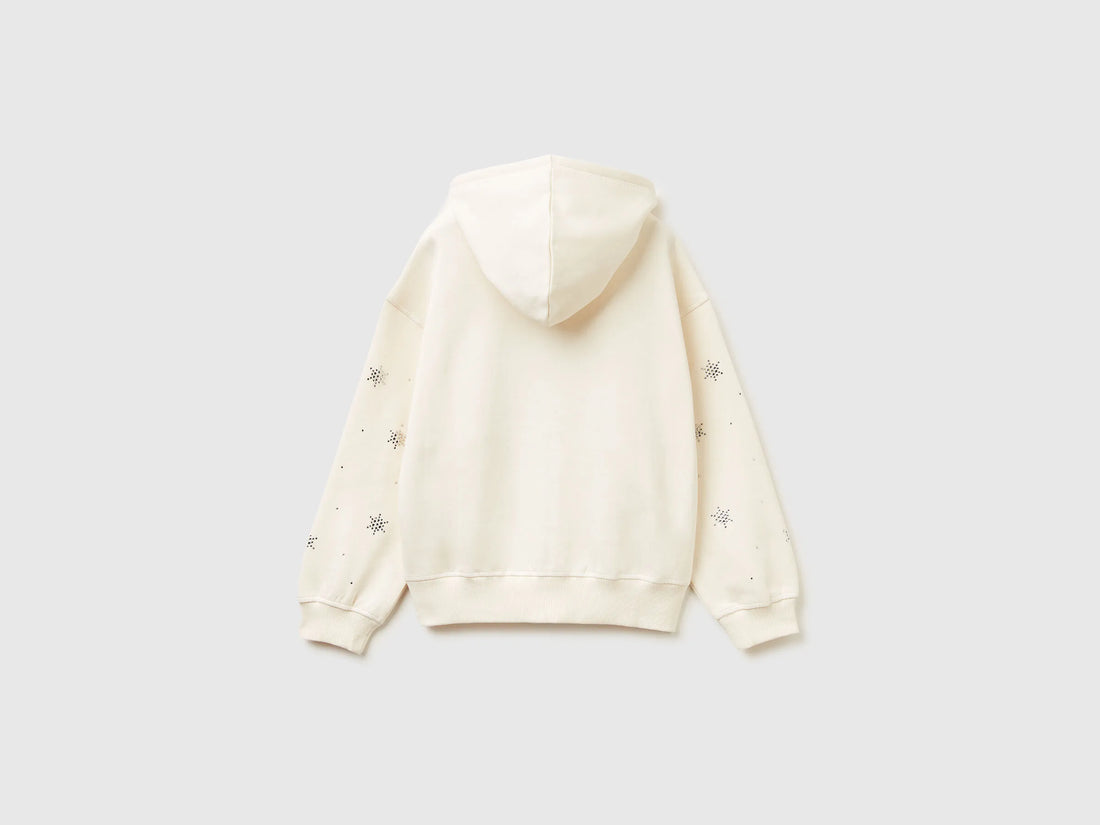 Benetton_Creamy White_Sweatshirt with Zip and Rhinestones_3J73C505R_0R2_02