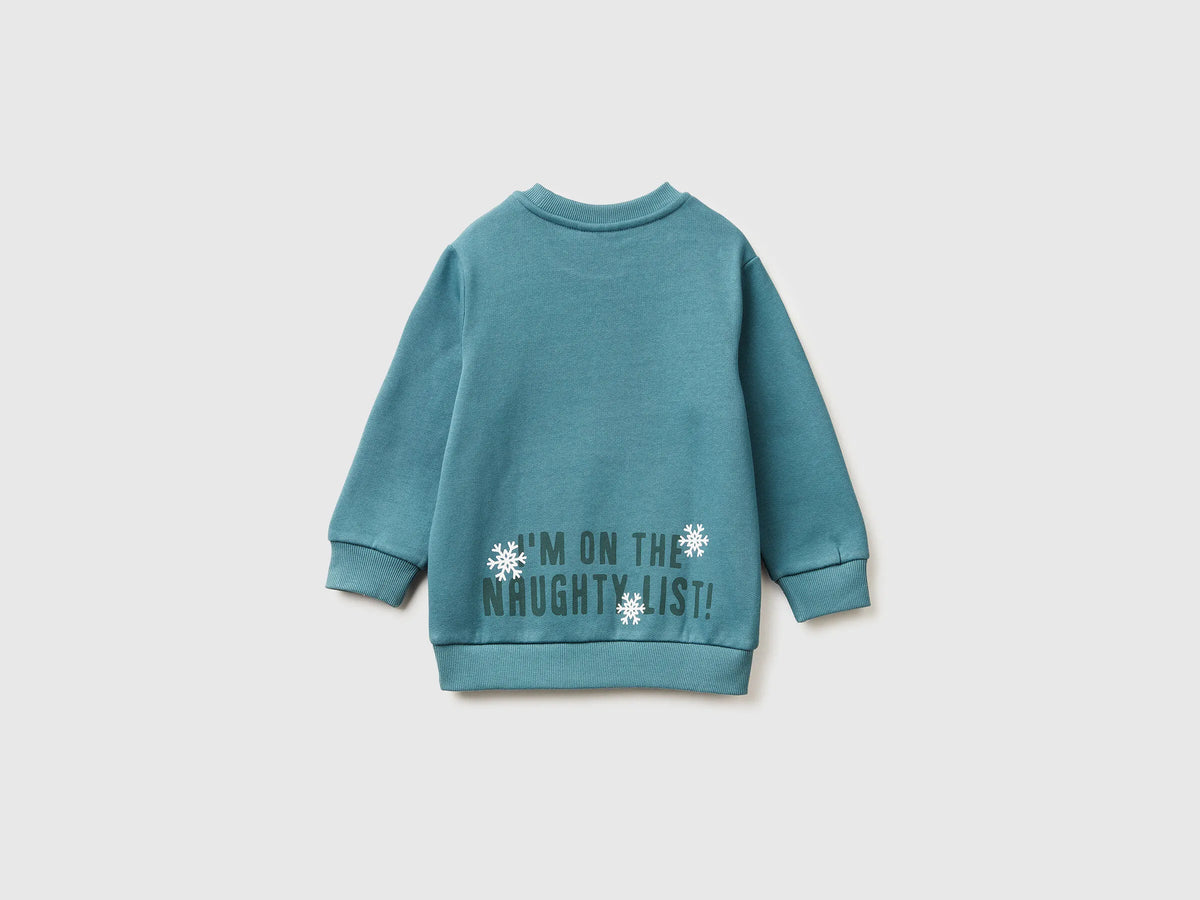 Benetton_Turquoise_Warm Taz ©Looney Tunes Christmas Sweatshirt_3J73G10L3_19W_02