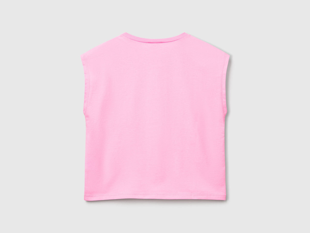 Benetton_T-Shirt with Neon Print_3JERC10PB_34Q_02