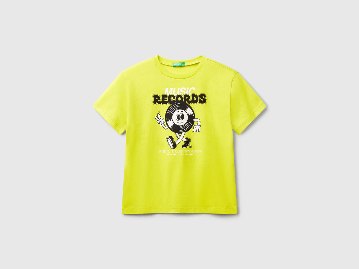 Benetton_T-Shirt with Neon Print_3JERC10PE_29B_01