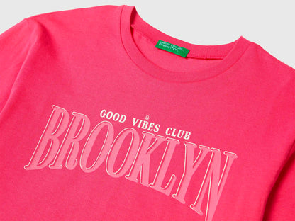 Benetton_Fuchsia_T-Shirt with Print_3JERC10QM_1A2_03