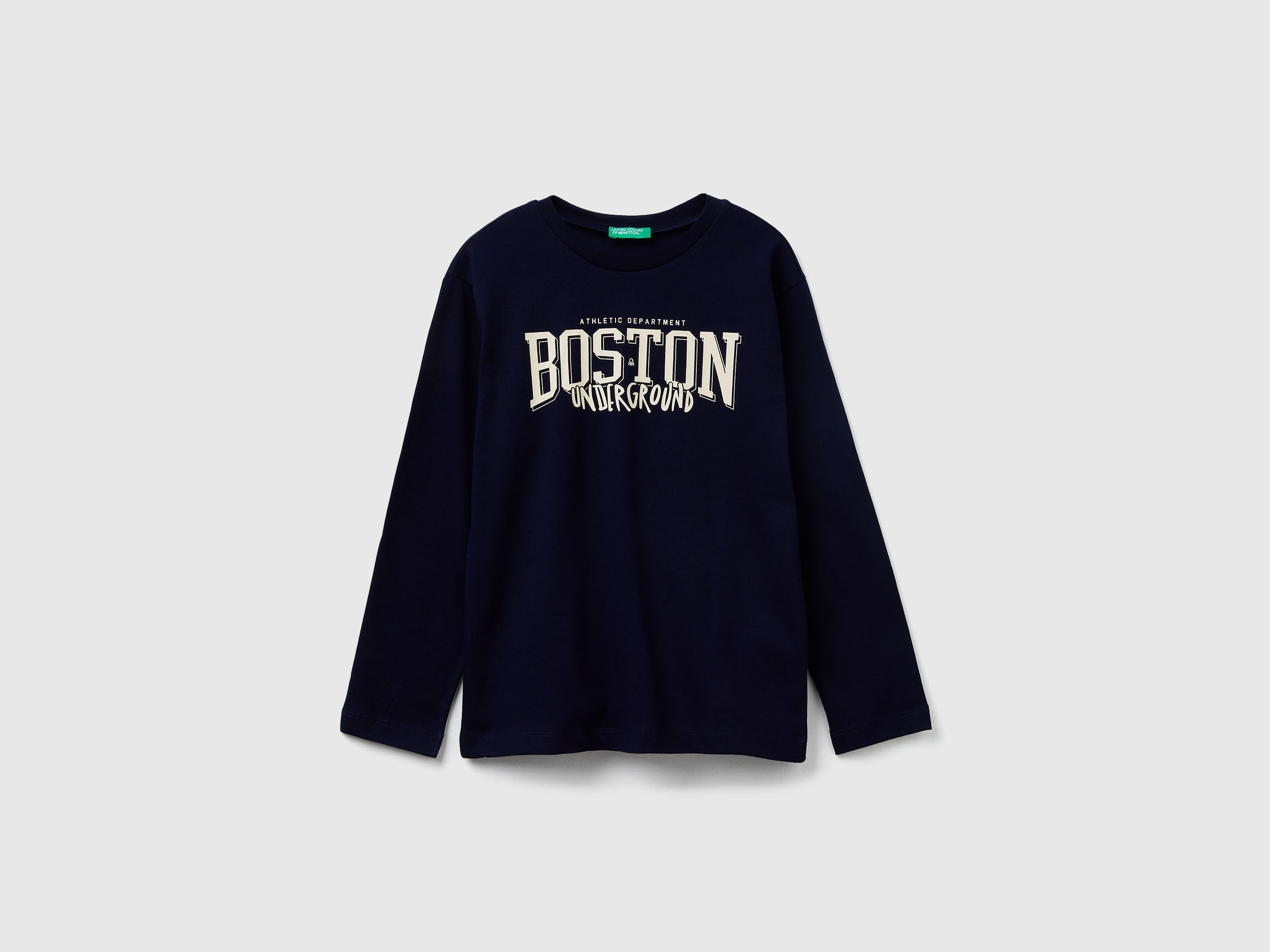 Benetton_Dark Blue_T-Shirt with Print_3JERC10QO_016_01