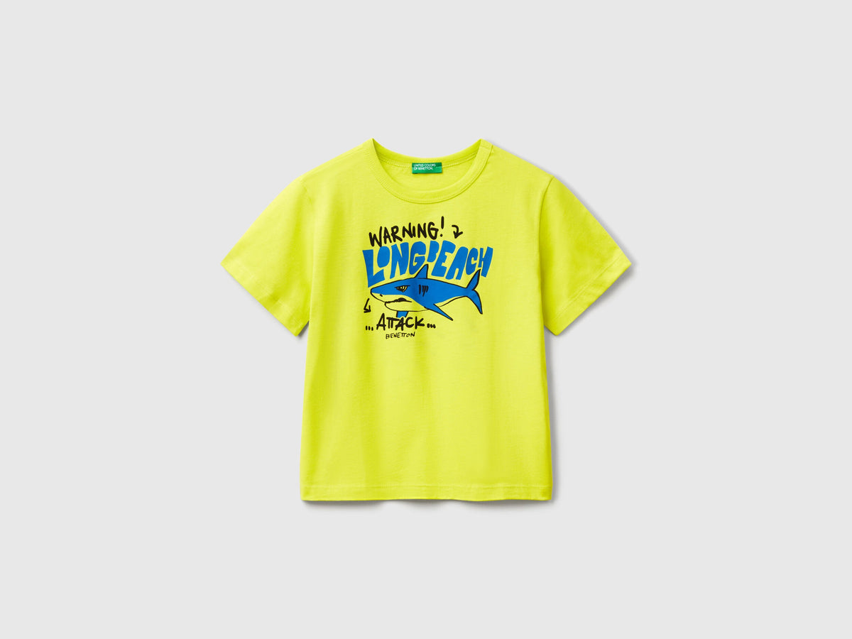 Benetton_T-Shirt with Neon Print_3JERG10JQ_29B_01