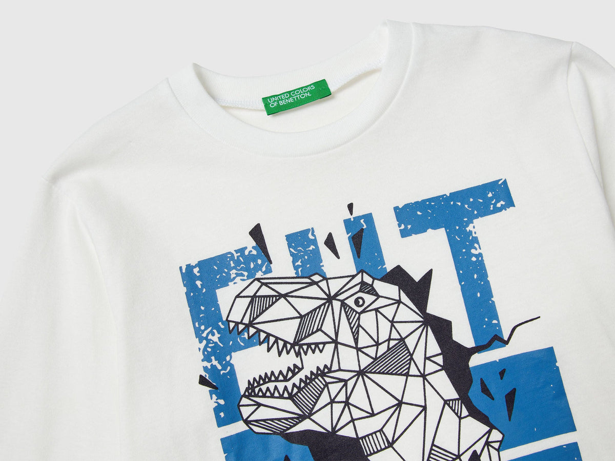 Benetton_Creamy White_T-Shirt with Print_3JERG10K5_074_03
