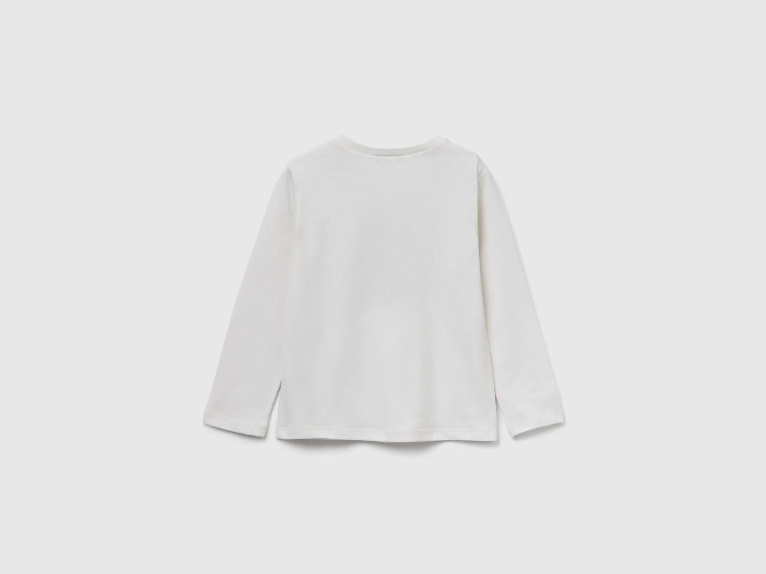 Benetton_Creamy White_Regular Fit T-Shirt with Print_3JERG10KB_074_02