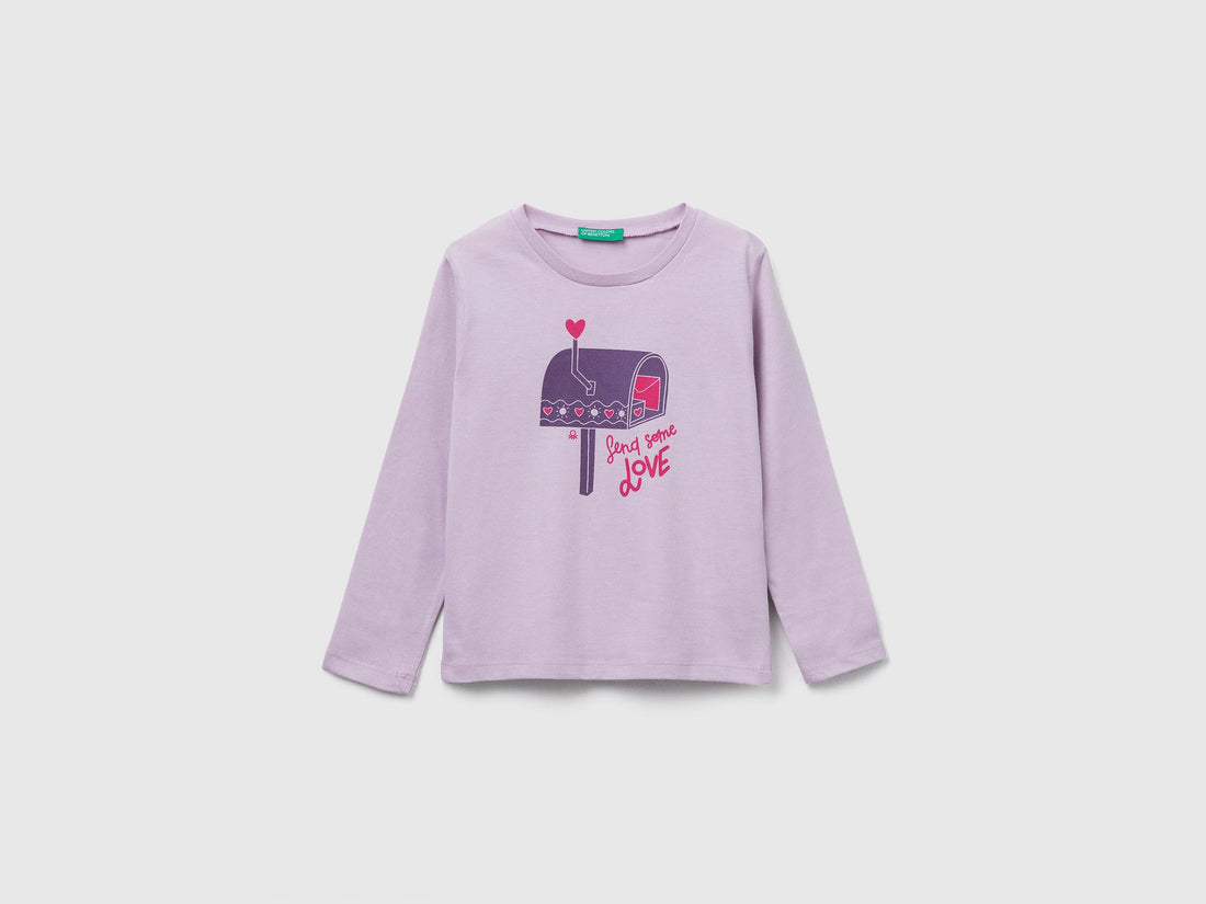 Benetton_Lavender_Regular Fit T-Shirt with Print_3JERG10KB_0W1_01