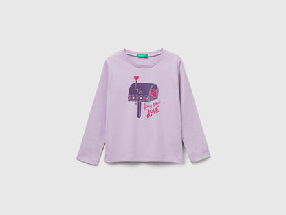 Benetton_Lavender_Regular Fit T-Shirt with Print_3JERG10KB_0W1_01