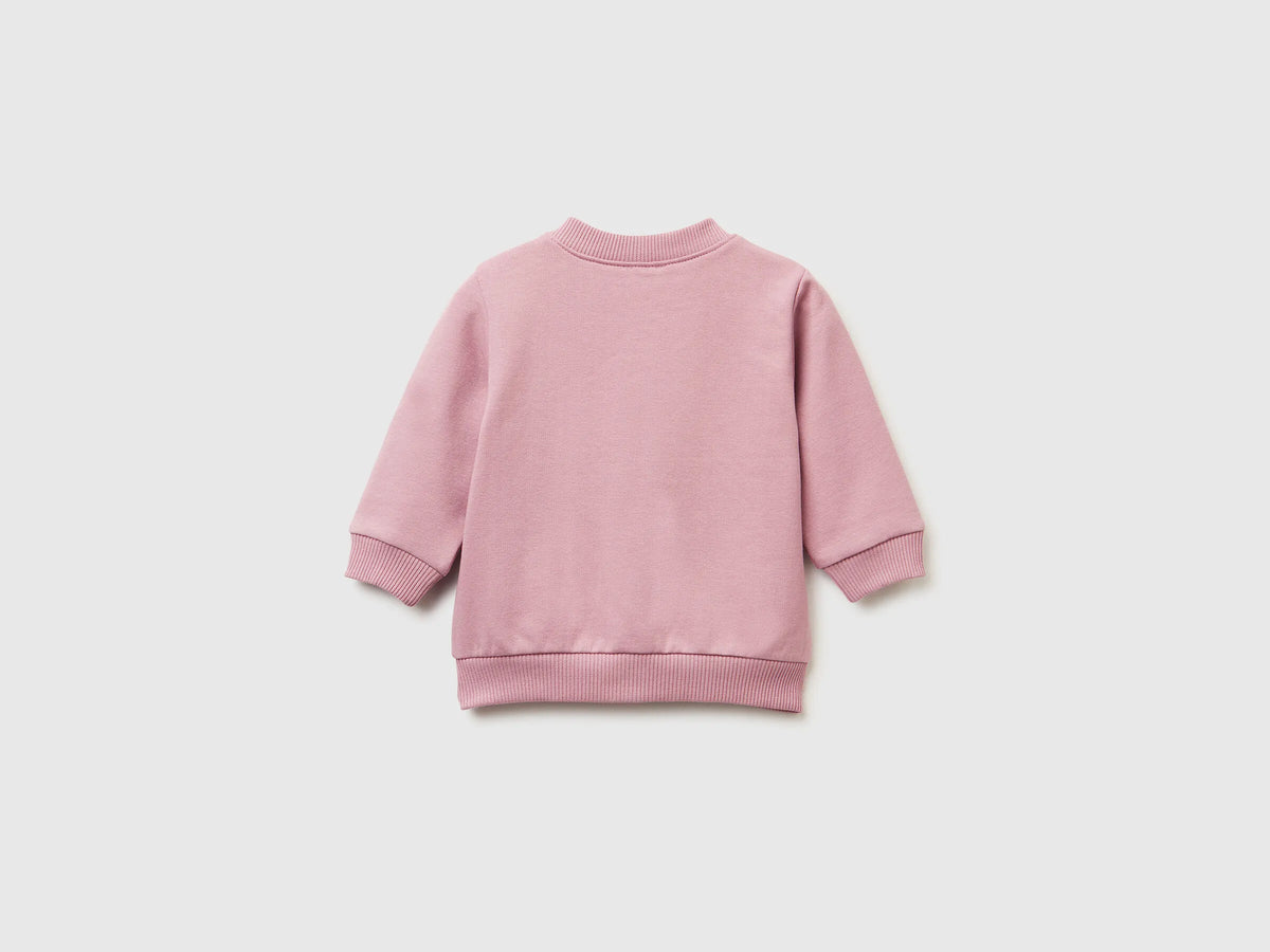 Benetton_Mauve_Warm Sweatshirt with Logo Print_3K1CA501S_25U_02