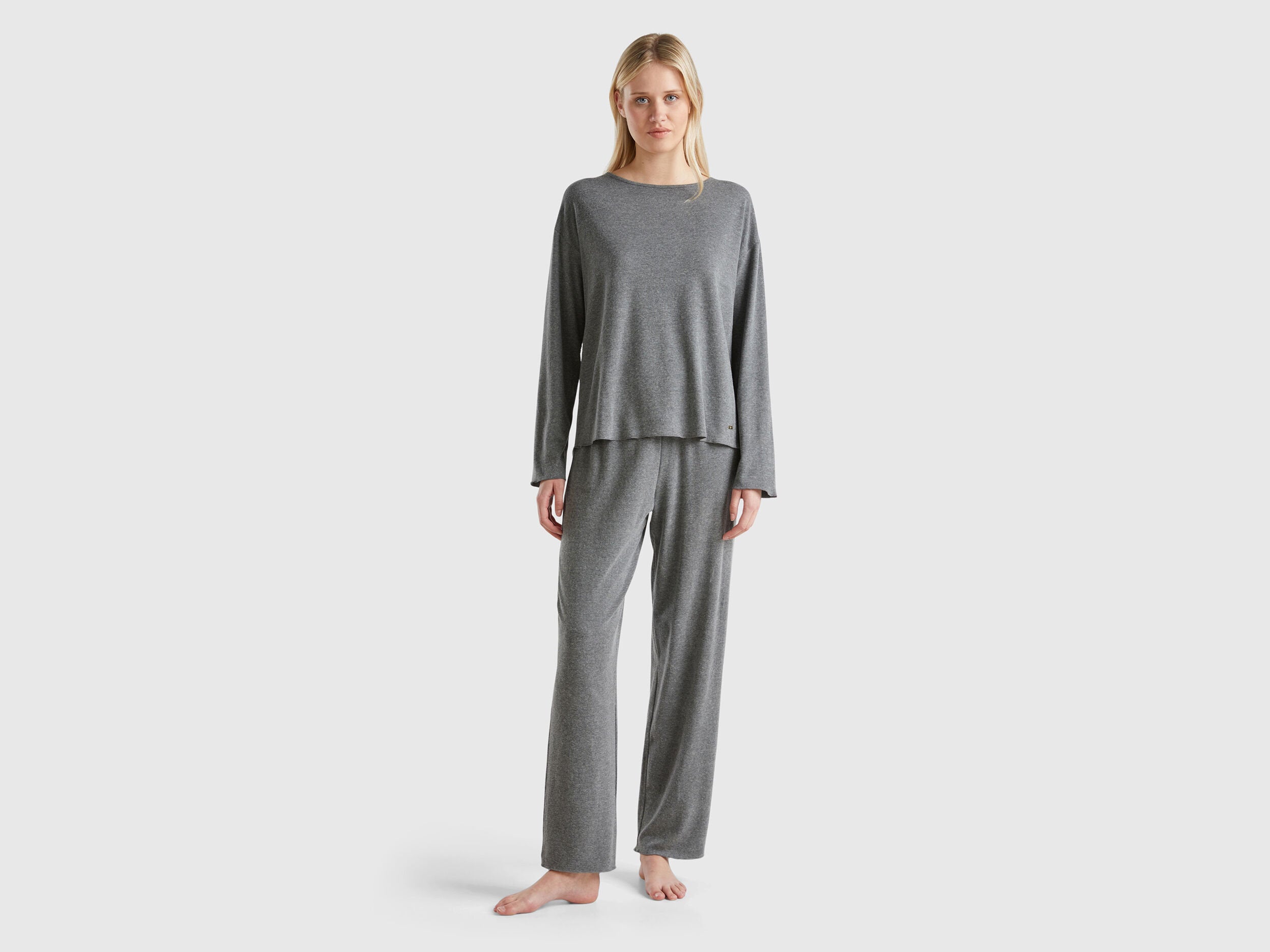 Warm Stretch Cotton Pyjamas_3L333P02Y_903_01