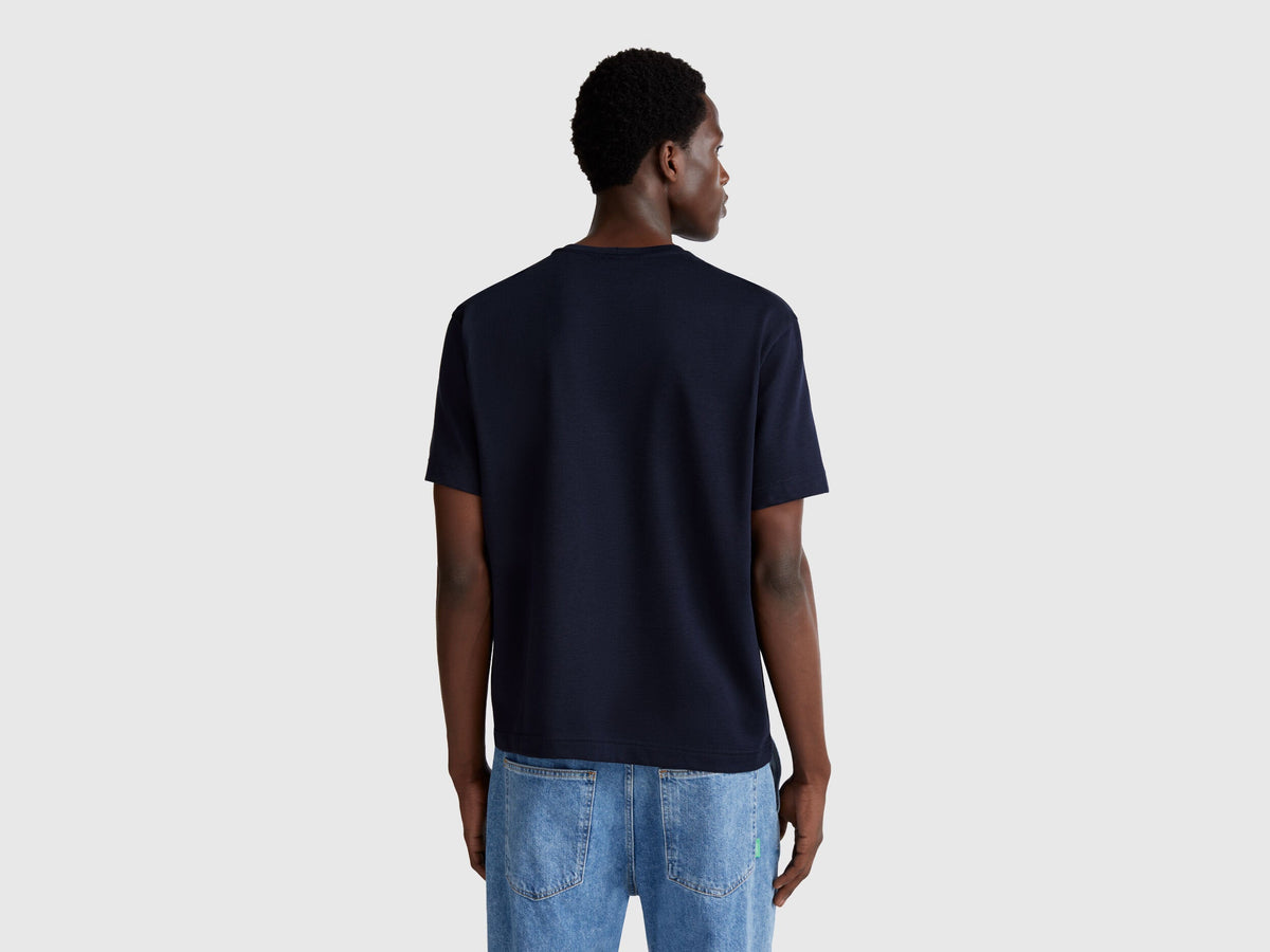 Benetton_T-Shirt in Micro Pique_3M4WU1088_852_02