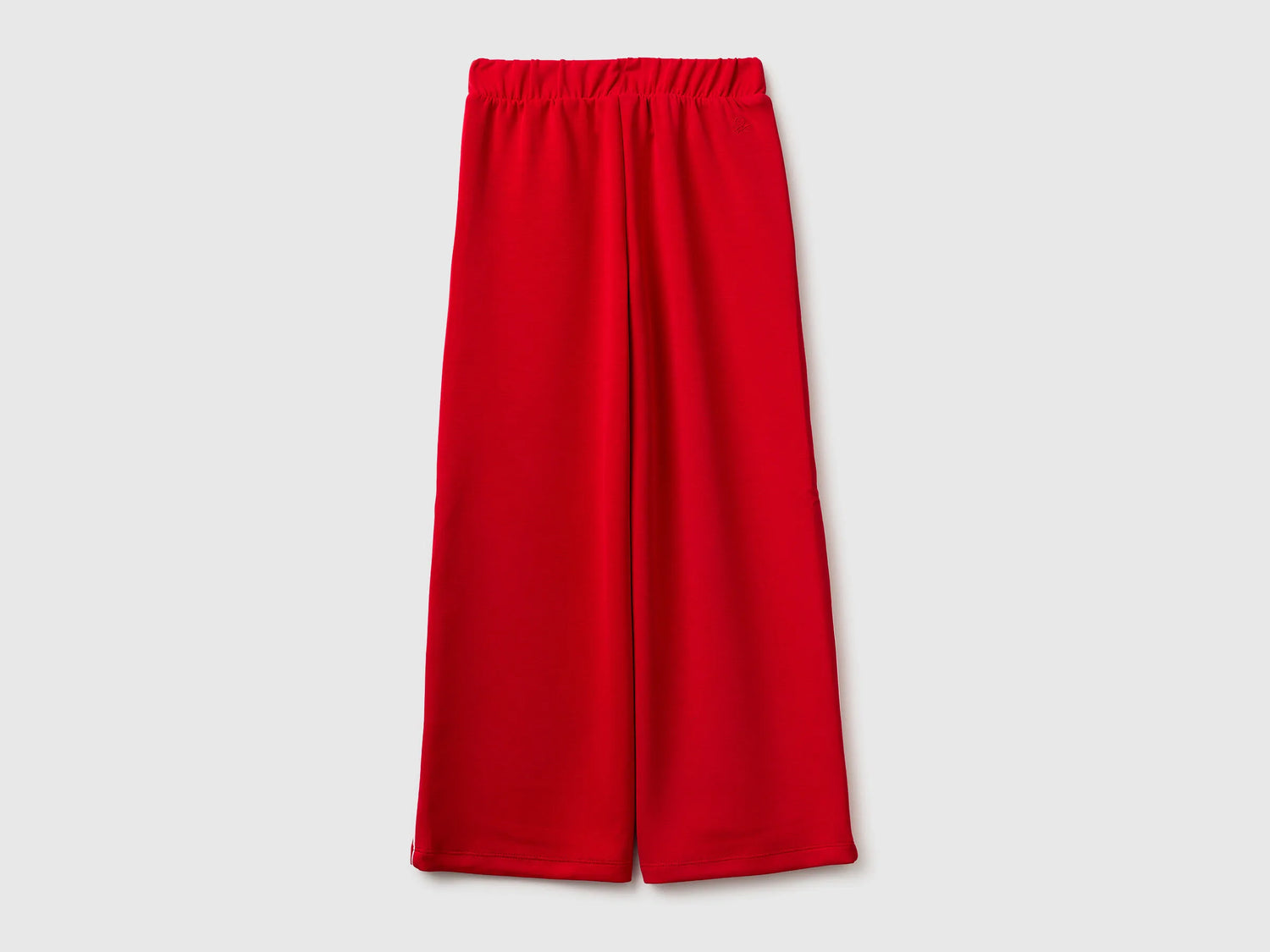 Benetton Red Girls Wide-Fit Neoprene Trousers SKU: 3M9KCF071_30A Image 02