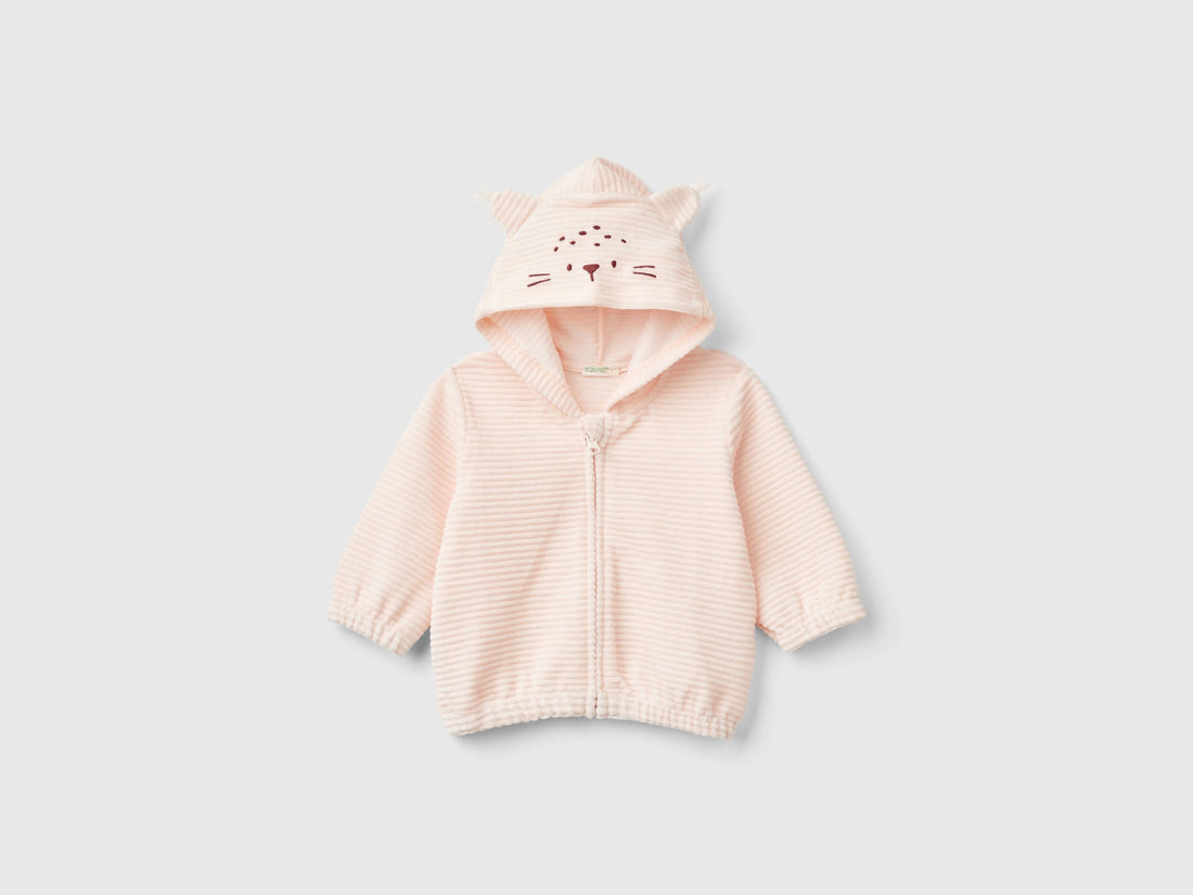 Sweatshirt in Chenille with Hood_3MCDA501C_1B7_01