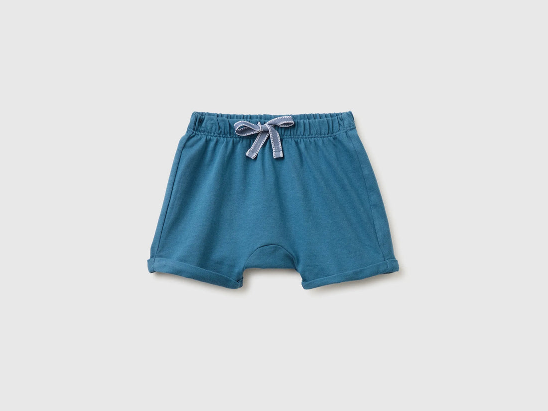 Benetton Pink Baby Shorts with Animal Embroidery SKU: 3MI5A900K_0V2 Image 01