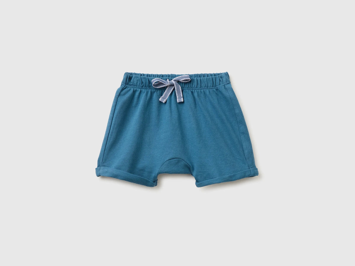 Benetton Pink Baby Shorts with Animal Embroidery SKU: 3MI5A900K_0V2 Image 01