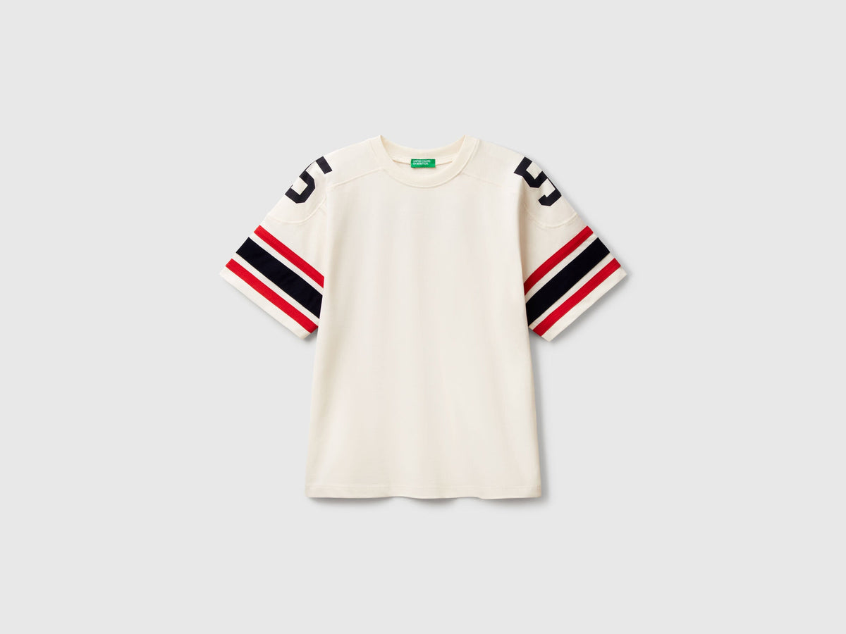 Benetton_Short Sleeve T-Shirt with Print_3MI5C10OA_0R2_01