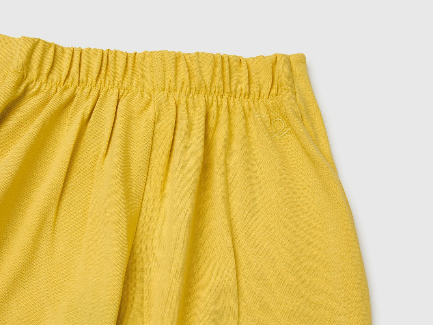 Benetton Yellow Girls Knotted Culottes SKU: 3MI5G9028_22R Image 03