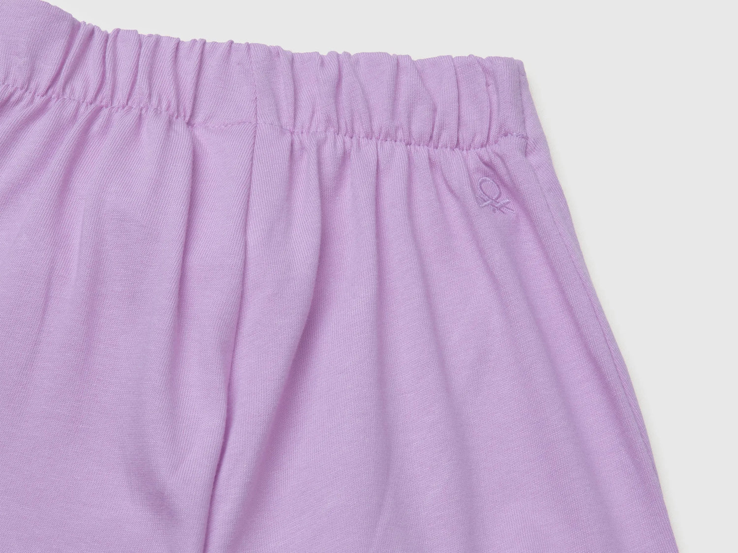 Benetton Purple Girls Knotted Culottes SKU: 3MI5G9028_2P5 Image 03