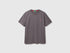 Benetton Dark Gray Men Cotton Basic T-Shirt SKU: 3MI5J1AF7_60W Image 01