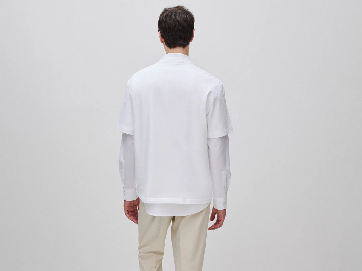 Benetton White Men Relaxed Fit T-Shirt with Print SKU: 3MI5U10C5_902 Image 02