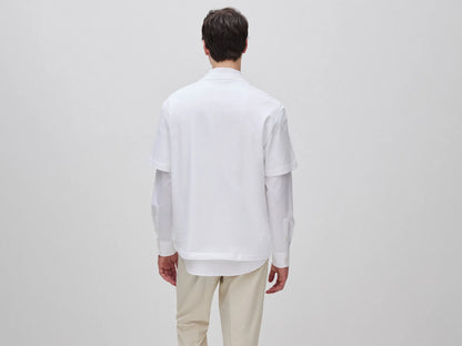 Benetton White Men Relaxed Fit T-Shirt with Print SKU: 3MI5U10C5_902 Image 02