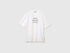 Benetton White Men Relaxed Fit T-Shirt with Print SKU: 3MI5U10C5_921 Image 01