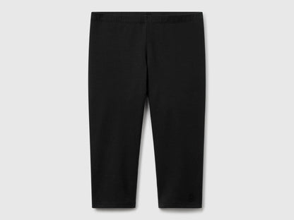 Beneton_Knee-Length Stretch Cotton Leggings_3MT1CF02J_100_01