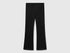 Benetton Black Girls Flared Leggings in Stretch Cotton SKU: 3MT1CF037_100 Image 01