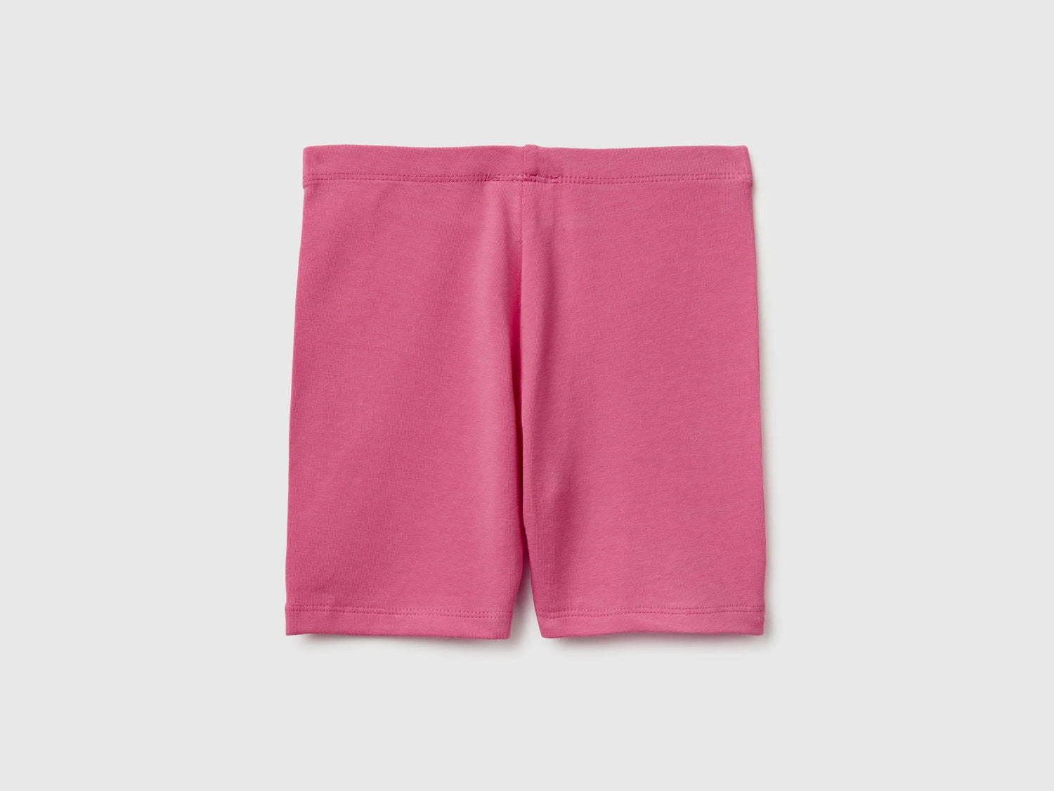 Benetton Pink Girls Stretch Cotton Short Leggings SKU: 3MT1G900R_01T Image 02