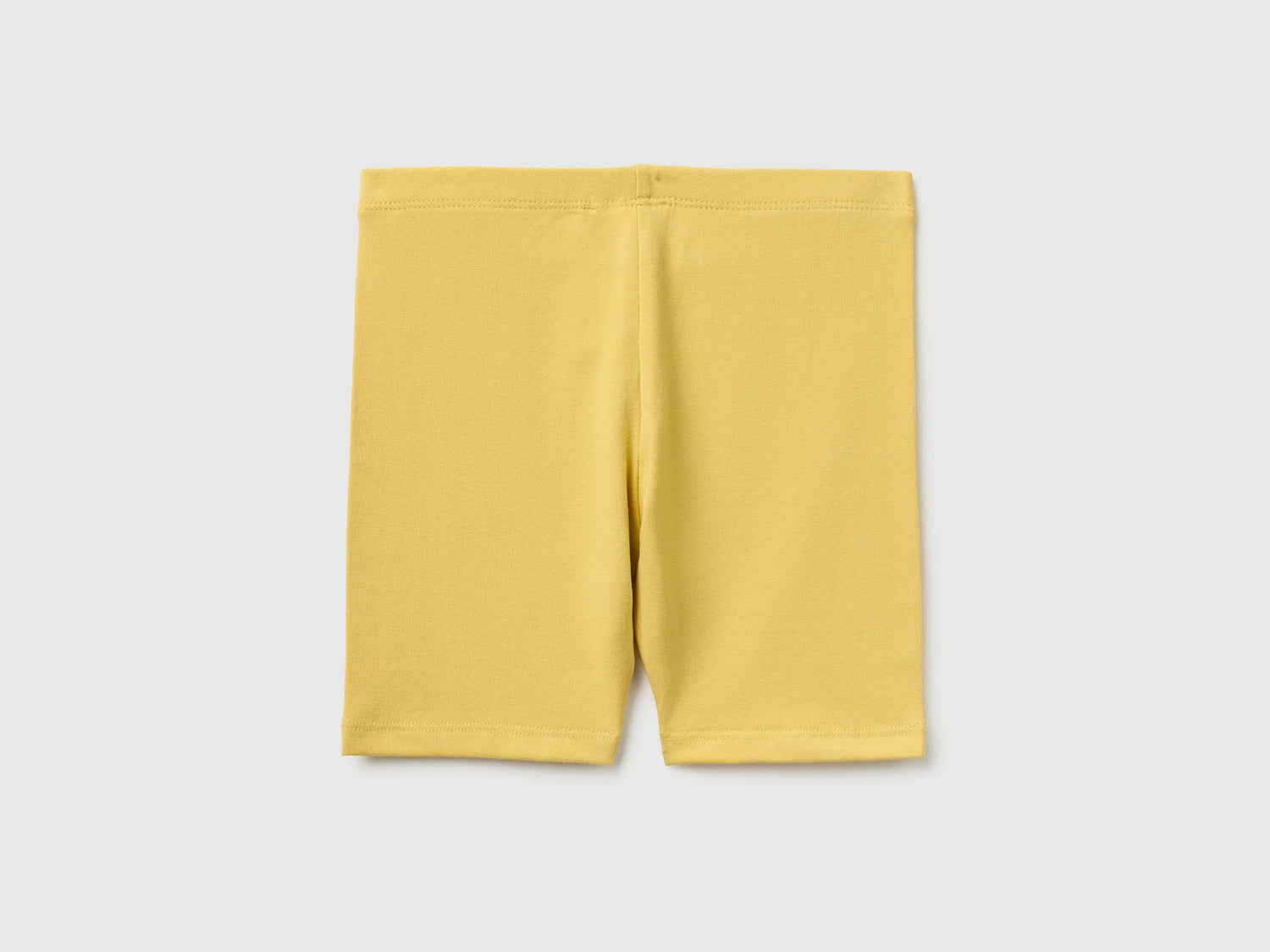 Benetton Yellow Girls Stretch Cotton Short Leggings SKU: 3MT1G900R_22R Image 02