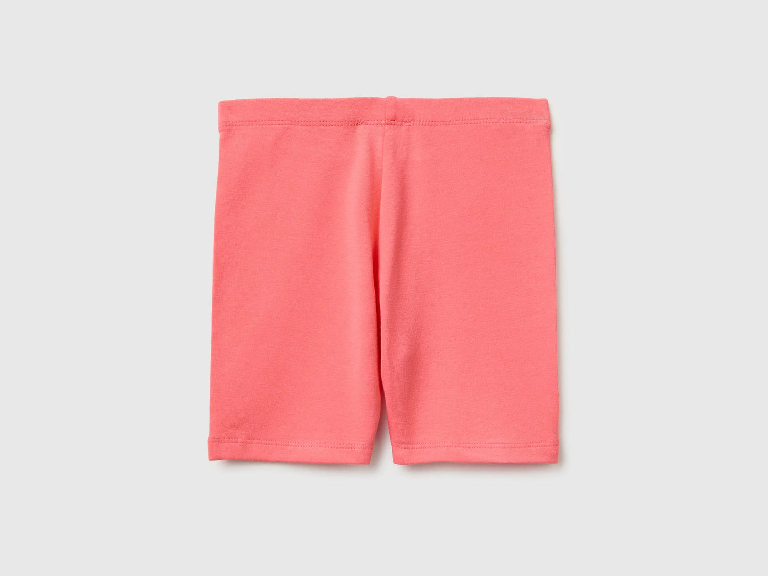 Benetton Pink Girls Stretch Cotton Short Leggings SKU: 3MT1G900R_35Q Image 02