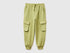 Benetton Military Green Boys Fleece Cargo Joggers SKU: 3NBMCF06I_1Q1 Image 01