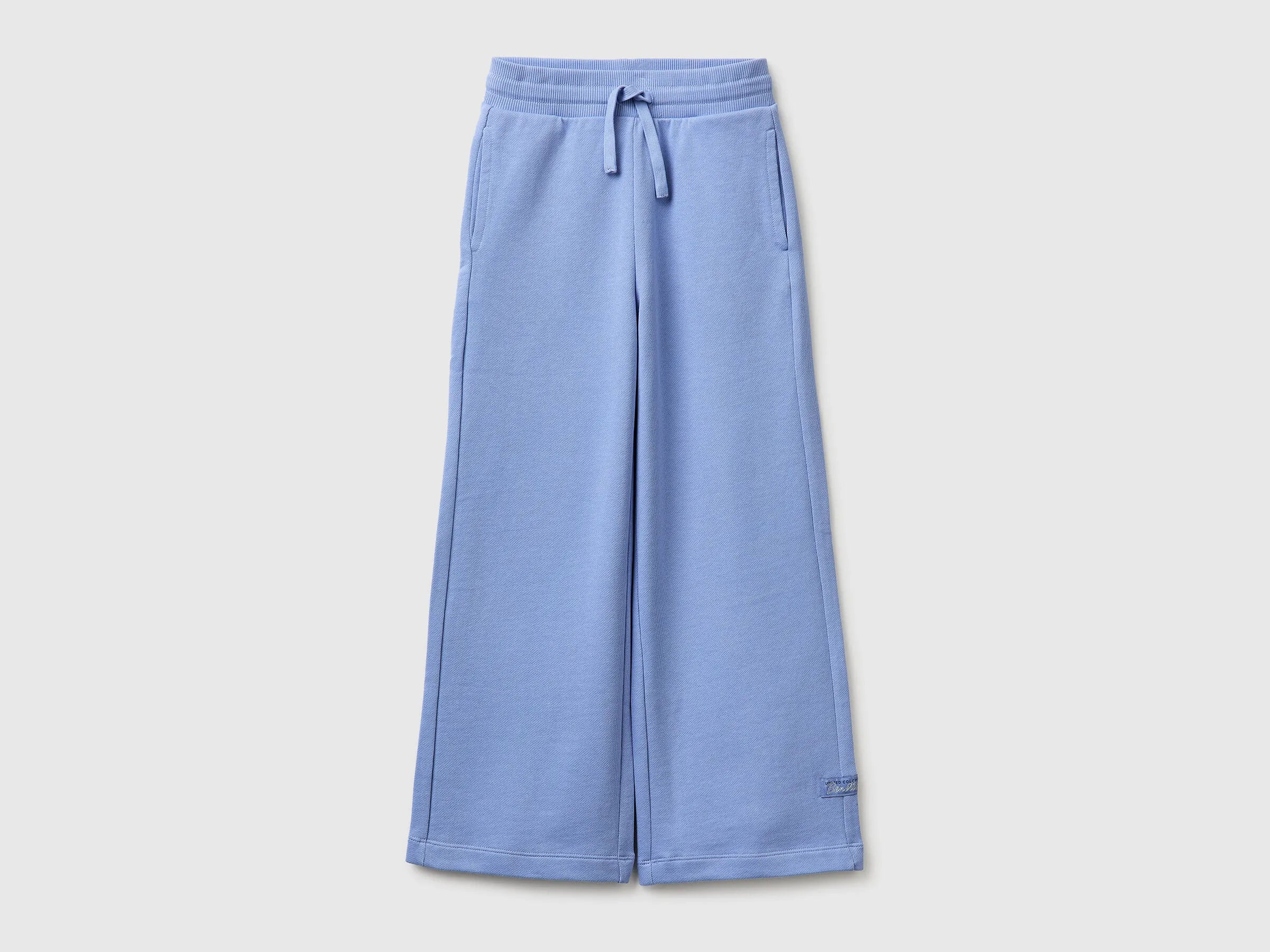 Benetton Lavender Girls Wide-Leg Sweatpants SKU: 3NBMCF06Y_13E Image 01