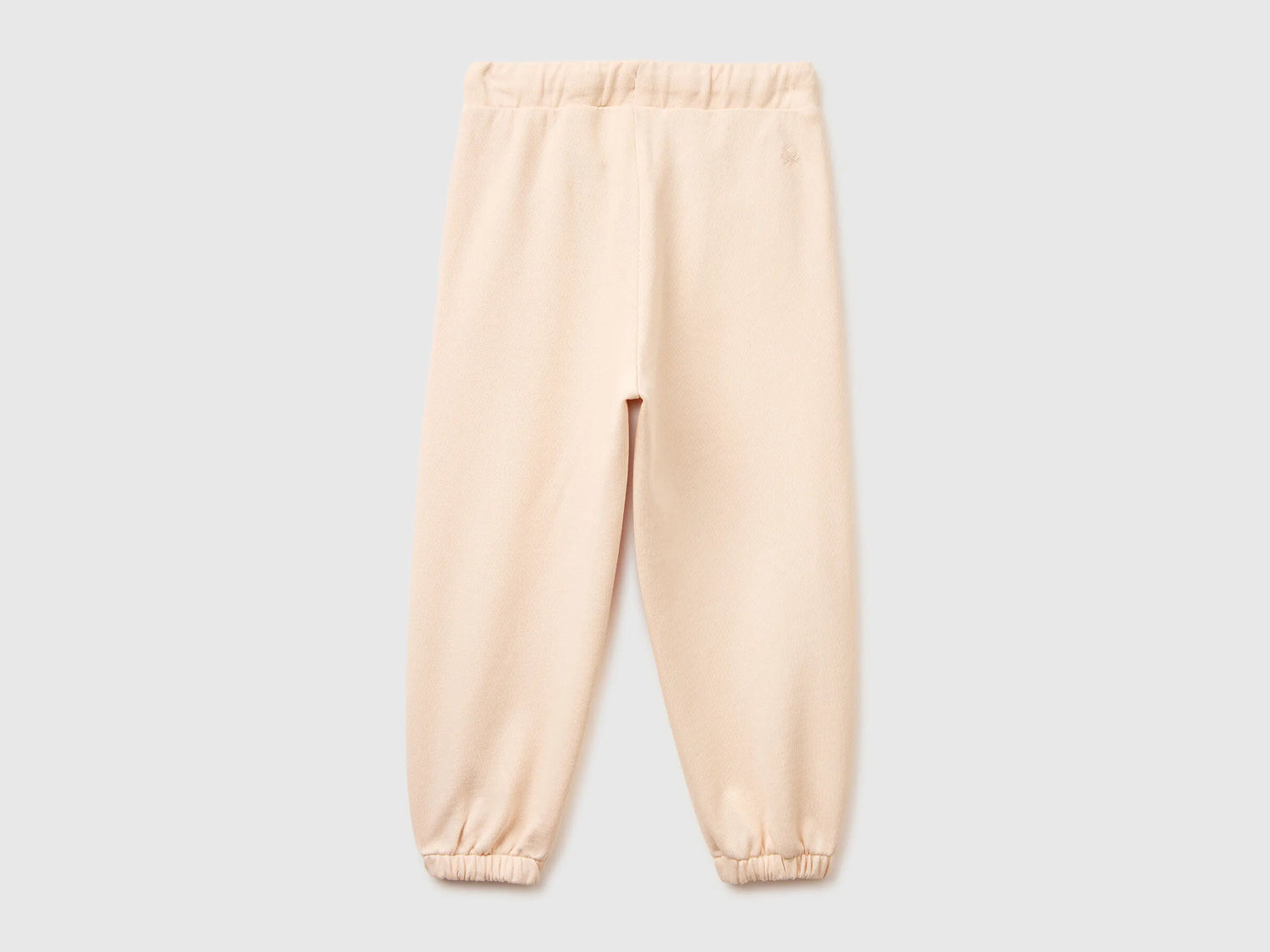 Benetton Soft Pink Girls Sweatpants with Bows SKU: 3NBMGF05D_20Y Image 02