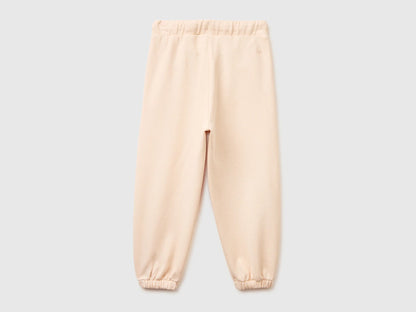 Benetton Soft Pink Girls Sweatpants with Bows SKU: 3NBMGF05D_20Y Image 02