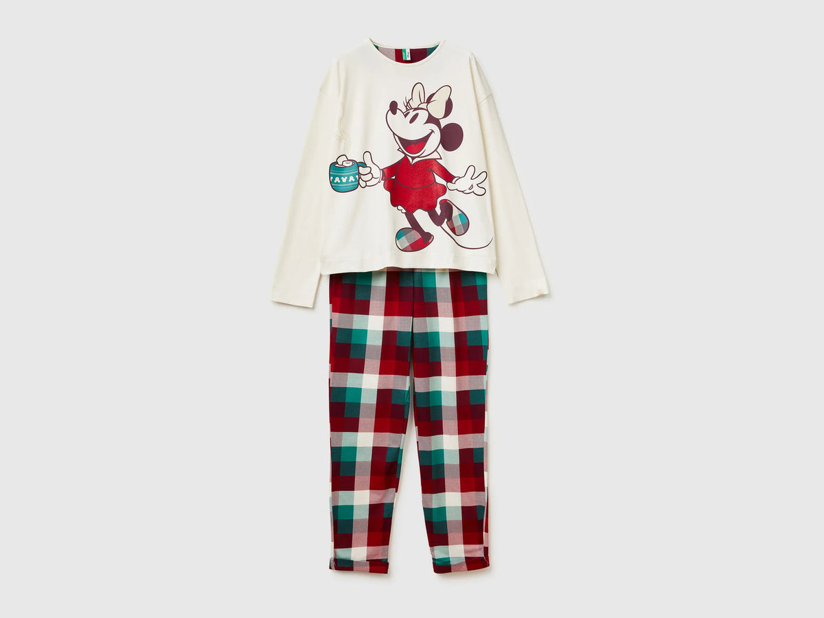 Benetton Creamy White Women Minnie Mouse ©Disney Christmas Pyjamas SKU: 3P053P04G_0R2 Image 01