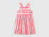 Benetton Orange Coral Girls Printed Dress SKU: 3P0UGV013_73H Image 01