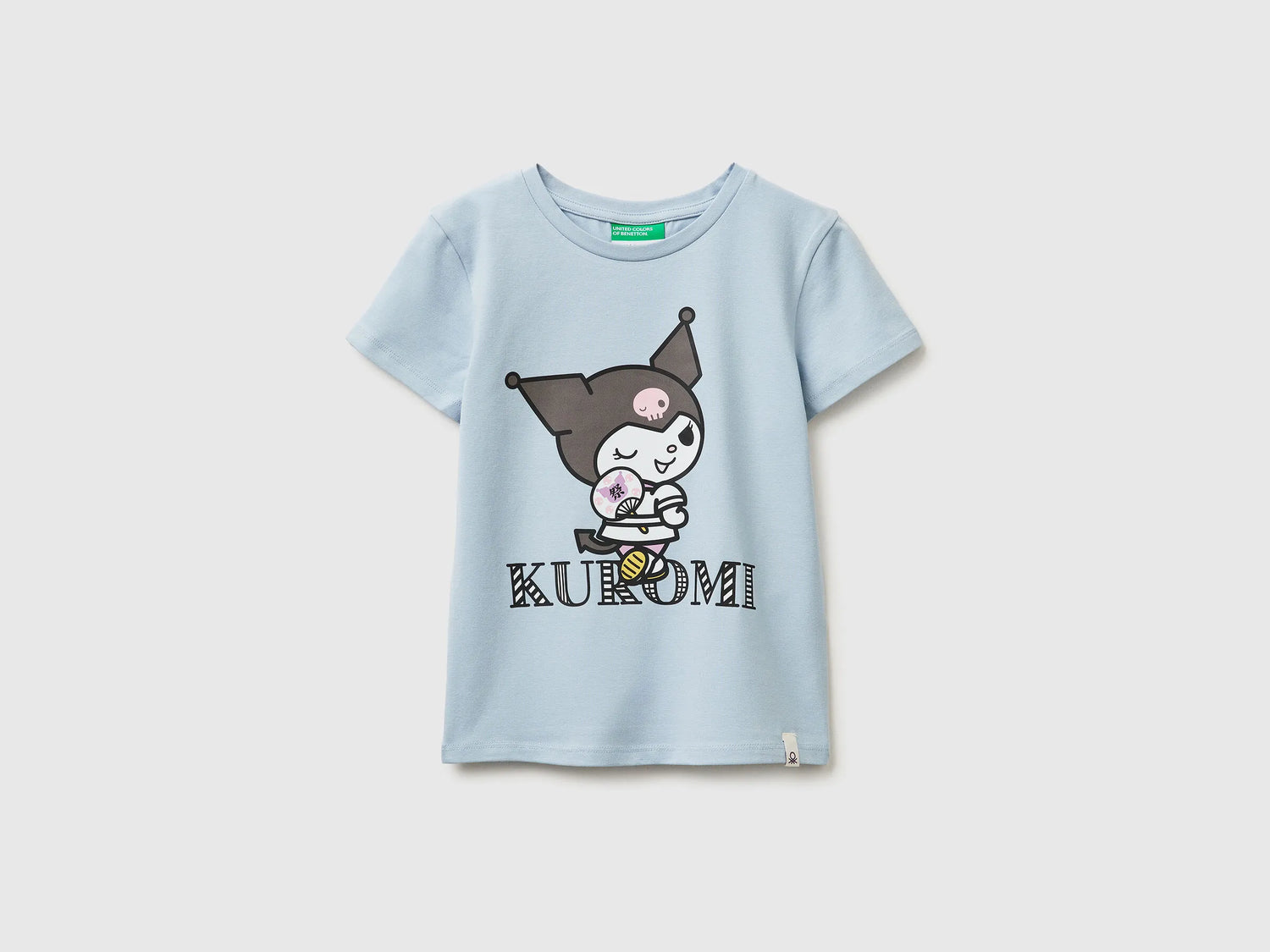 Benetton Light Blue Girls Kuromi Hello Kitty T-Shirt SKU: 3P4ZC10SQ_12C Image 01