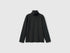 Benetton_Black_Stretch T-Shirt with High Neck_3P4ZC202N_100_01