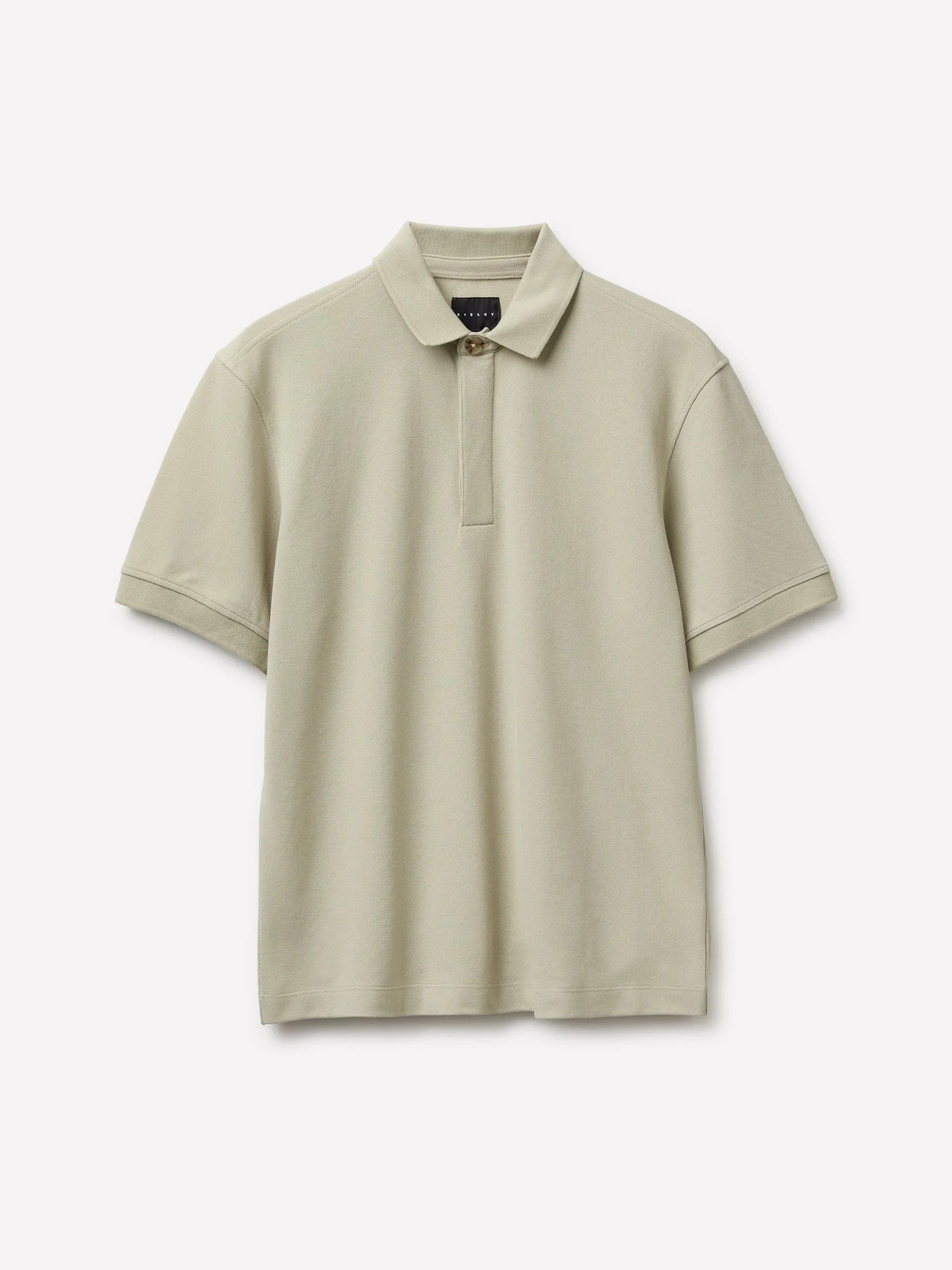 Sisley Beige Men Regular Fit Polo Shirt SKU: 3P6XS3011_1A3 Image 01