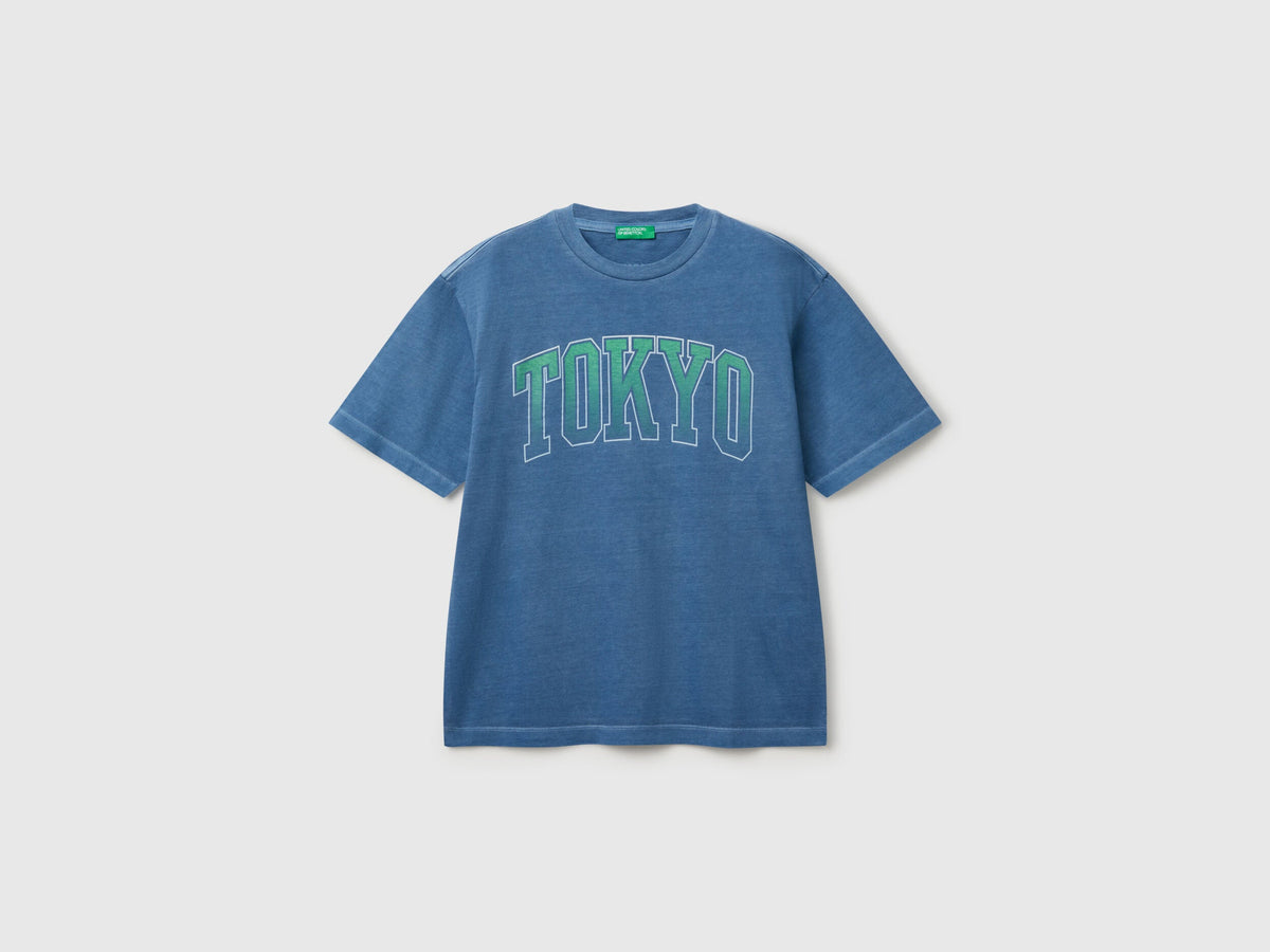 Benetton_T-Shirt with Print on Front and Back_3PCMC10N7_71W_01