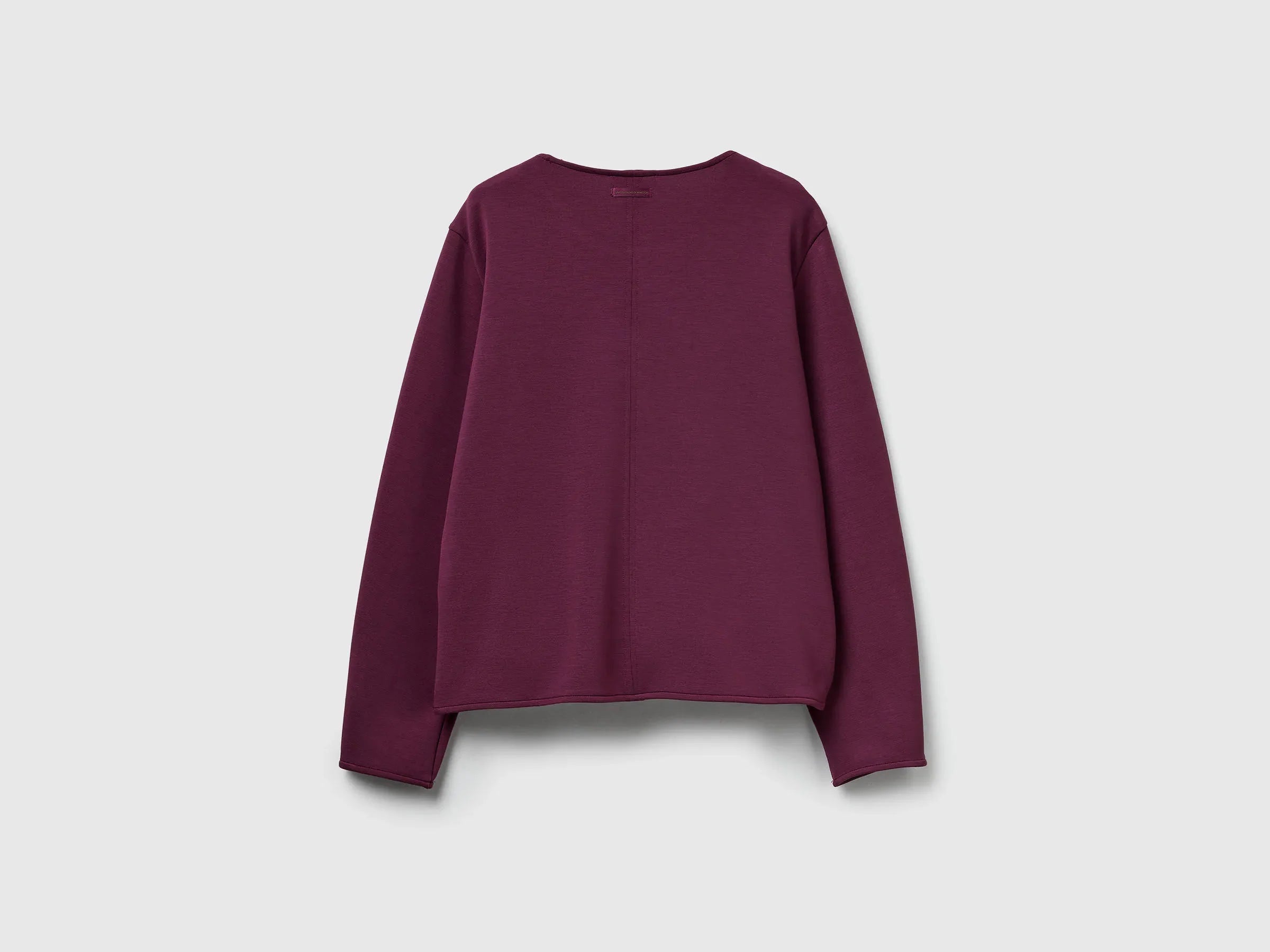 Benetton_Plum_Stretch Modal T-Shirt_3QAFD10AU_1D3_02