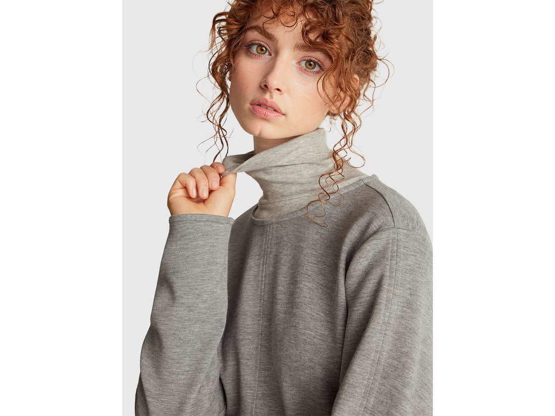 Benetton_Gray_Stretch Modal T-Shirt_3QAFD10AU_907_03