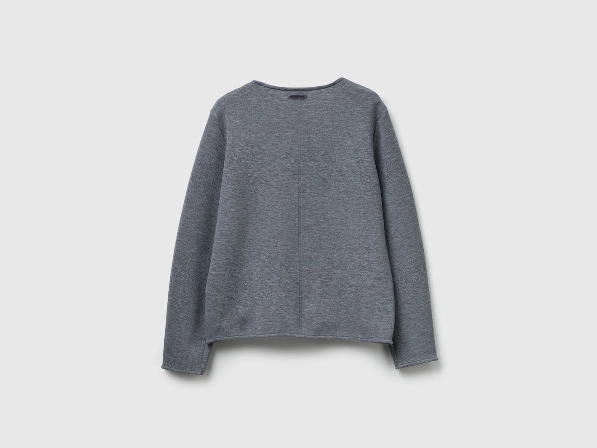 Benetton_Gray_Stretch Modal T-Shirt_3QAFD10AU_907_02