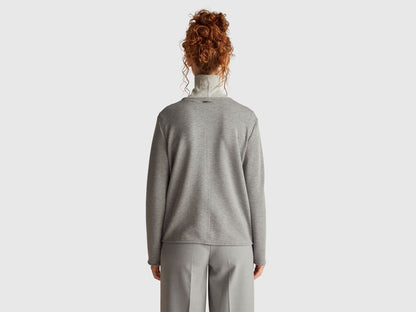 Benetton_Gray_Stretch Modal T-Shirt_3QAFD10AU_907_04