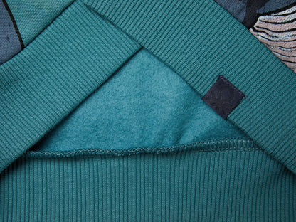 Benetton_Teal_Regular Fit Sweatshirt with Print_3QHCG10KX_70A_03